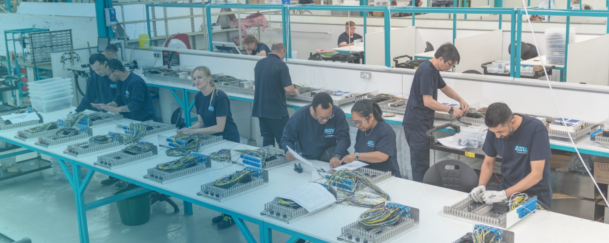 Shop floor control panel assembly
