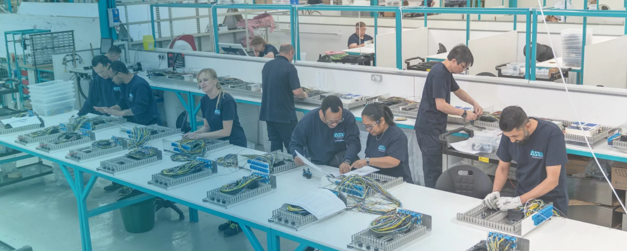 Shop floor control panel assembly